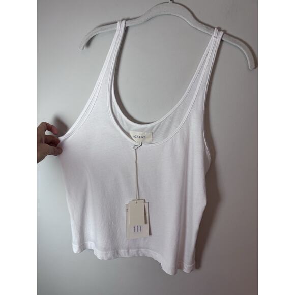 The Great Scoop Neck Tank True White Size 1 NWT - Picture 8 of 8